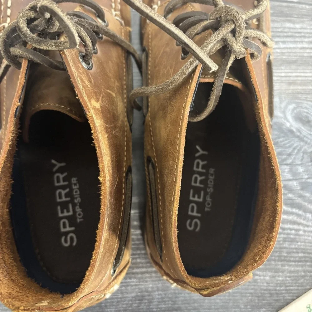 Sperry Chukka Boots Mens Size 10.5 M Brown Leather Top-Sider STS14112 Boat